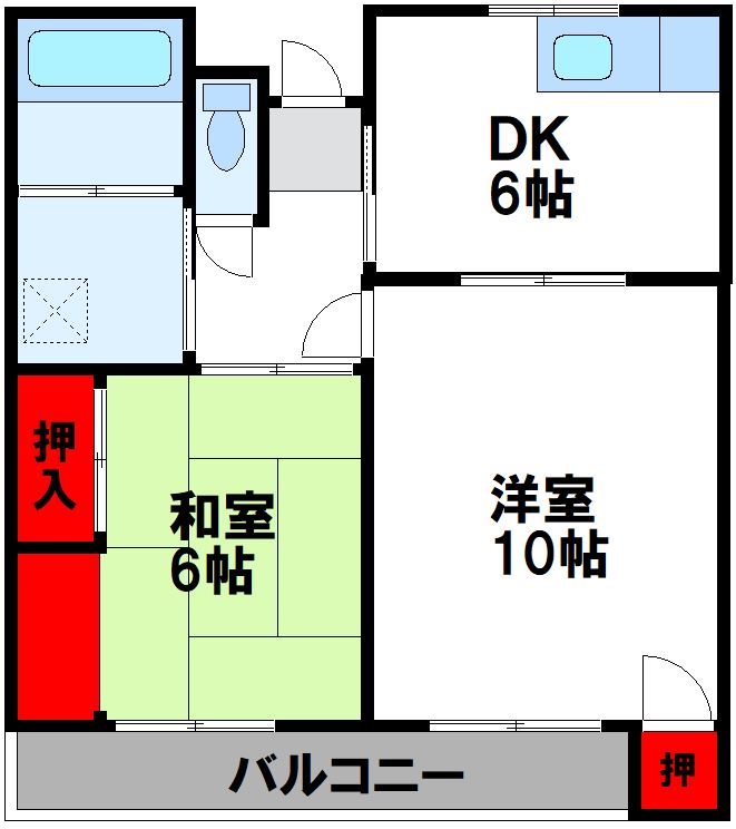 コーポ道美 間取り