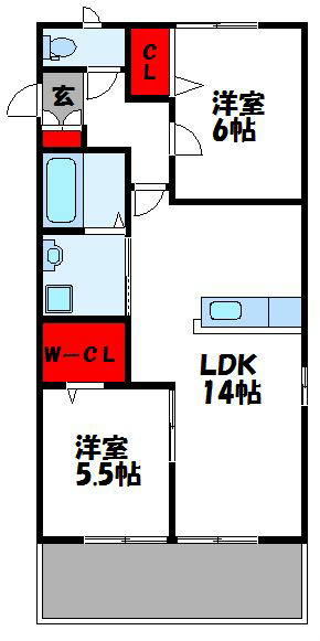 エスポワールB  間取り