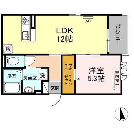 コンフォール西新 間取り