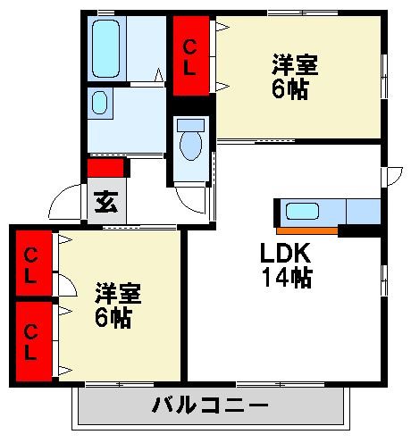 ヴィラ朱雀 間取り