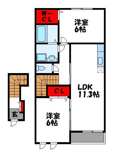 メゾンリバージュⅠ 間取り