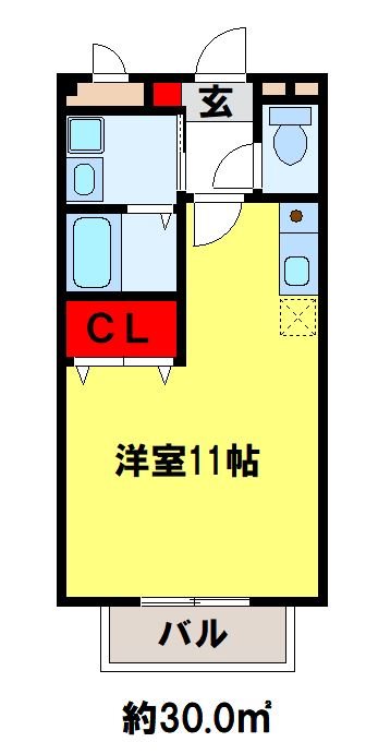 フライ・ハイト通古賀 間取り