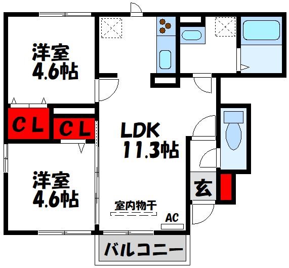 ブリーズメゾンA棟 103号室 間取り