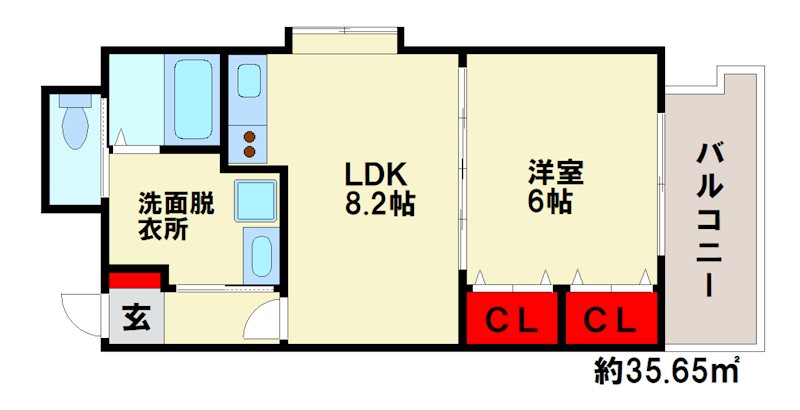 エスポワール南福岡 間取り