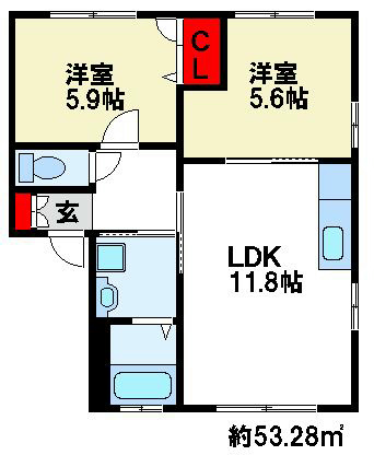 エクセラン国分Ⅱ 間取り図