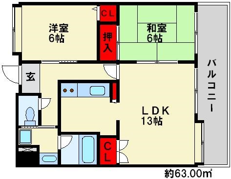 シャトーポルテ 間取り