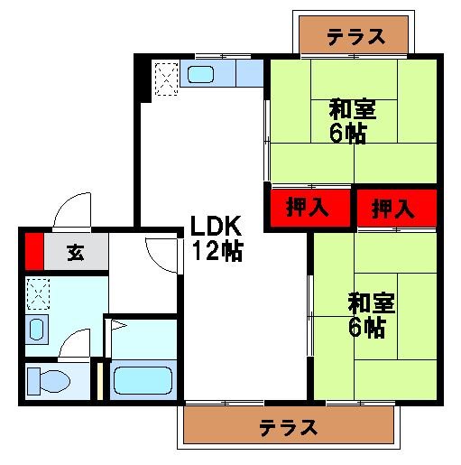 セジュール・レスポワール 間取り図