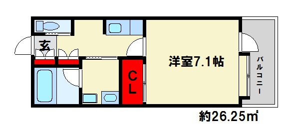 MCビル 501号室 間取り