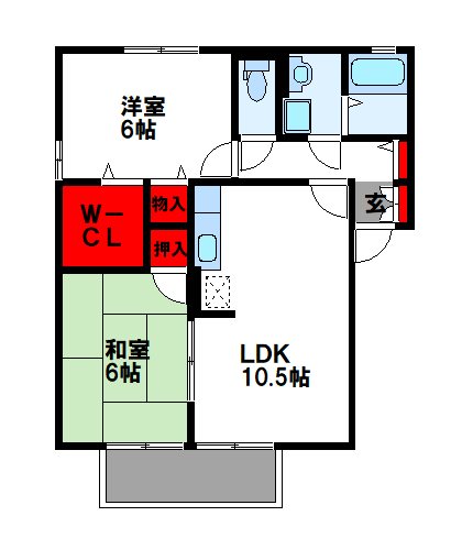 セジュールトーA棟 間取り