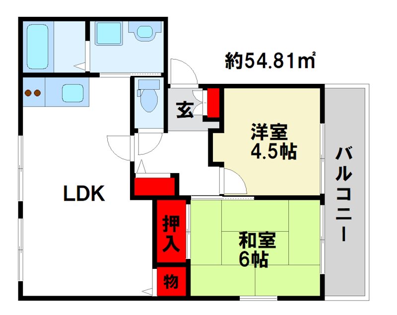 MAY美しが丘 間取り図