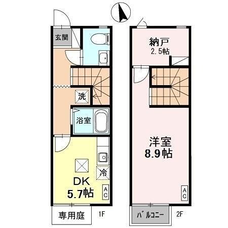 CasaJR箱崎　Ｄ棟 間取り