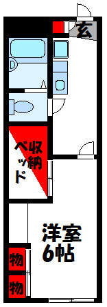 レオパレスオネスティー土井駅東 間取り