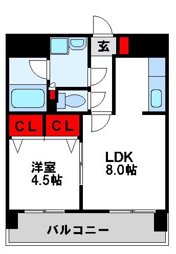 エルグランディ  506号室 間取り