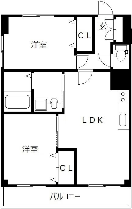 坂口ビル 201号室 間取り