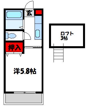 パロッセ綾 201号室 間取り