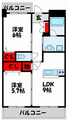 プリンセスティアラ  間取り