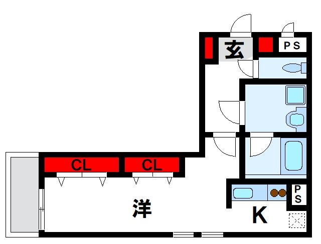 TAISHOKAN　THE　APARTMENT  203号室 間取り