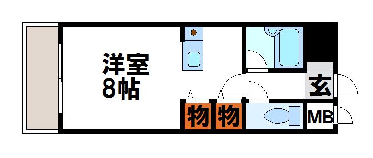 シーシャイン宮司 201号室 間取り