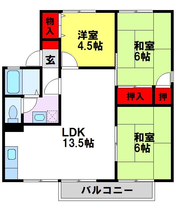 セジュール・ウィング 間取り