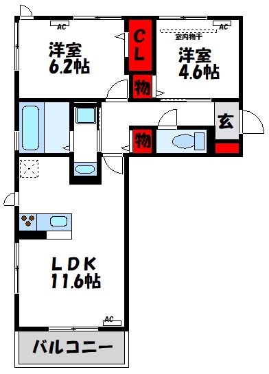トレッフル 間取り