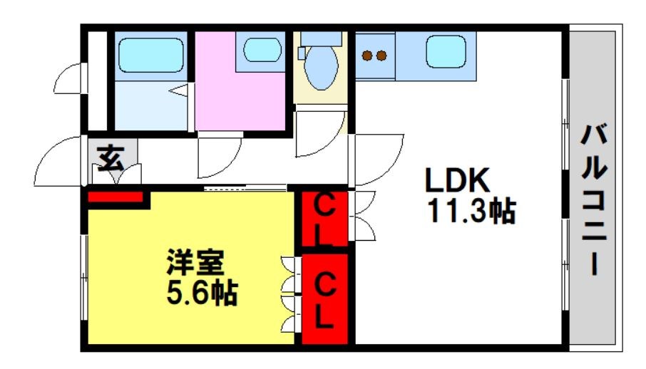 メゾンドコンフォースⅠ 間取り