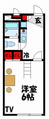 レオパレス夢桜 間取り図