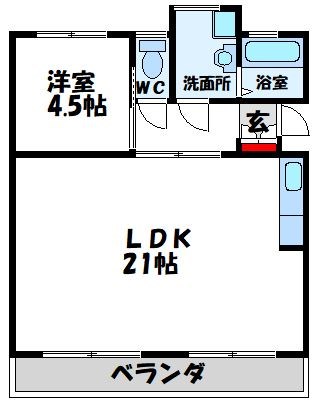 日の里東団地5棟 間取り