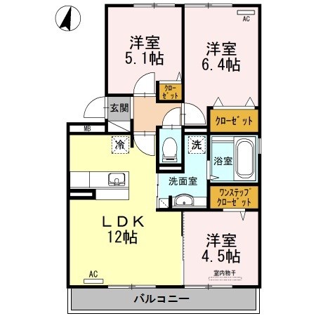 Ott's南片江 間取り