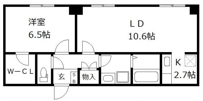 カルム福岡東 間取り図