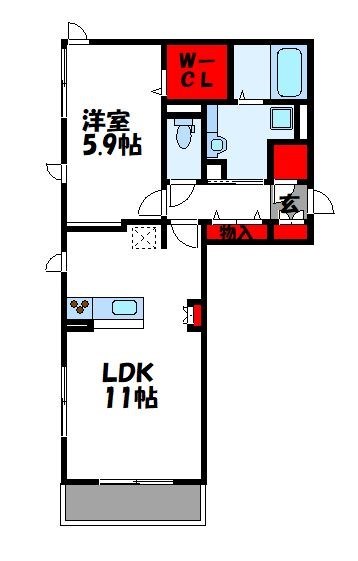 サンフィットハイツ十一号館 間取り