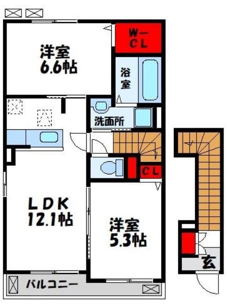 サン　フォレスト 203号室 間取り