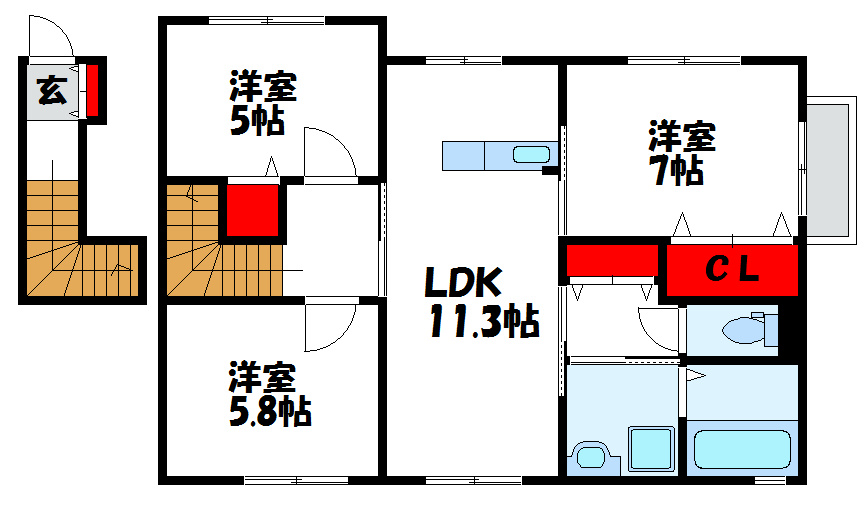 コンフォート志の 間取り