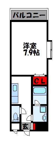 サンアネックス  401号室 間取り