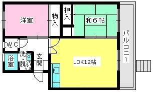 ロイヤルコーポ堺  間取り図