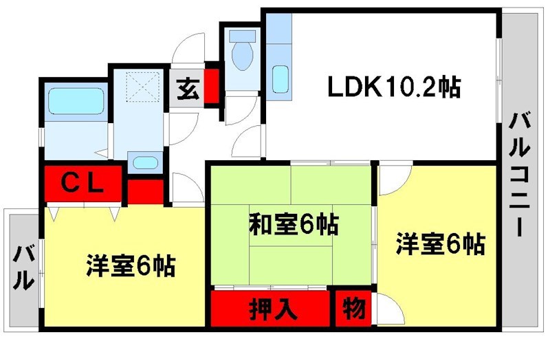 アビタシオン天拝 間取り
