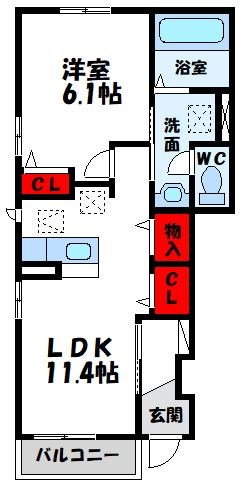 ｋ’ｓコート宗像 間取り