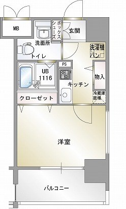 エンクレスト香椎 706号室 間取り