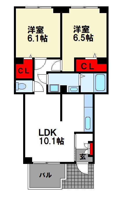 ヴィレッタ二日市 間取り