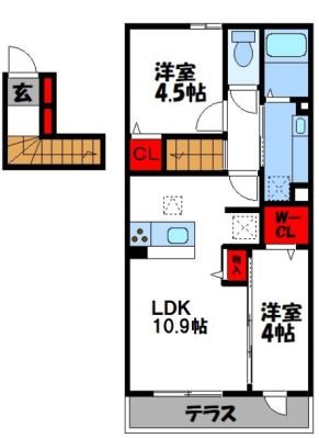 KISHI　HEIGHTS 間取り