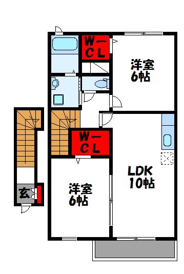 サンパティークウエストⅡ  間取り