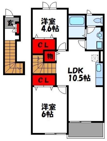 クレストールアサノ　A棟  間取り