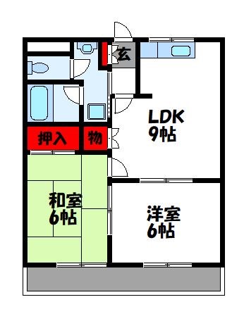 SUE　STATIONハイツ 101号室 間取り