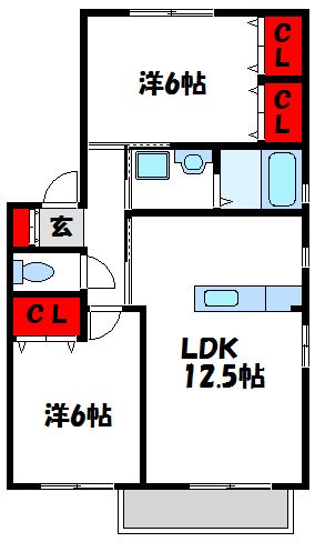 メゾンそれいゆＡ棟 間取り