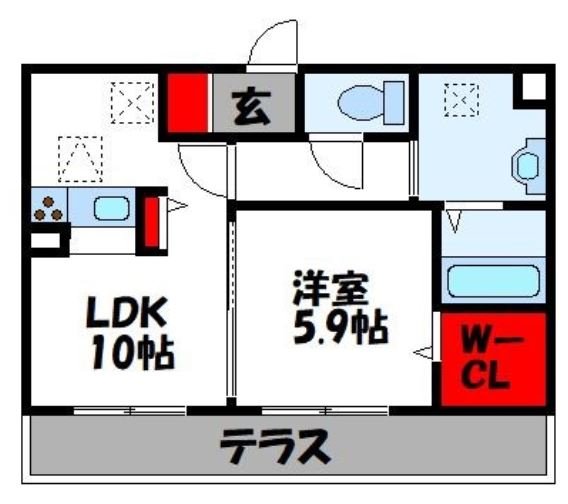 D-room M reiwa  202号室 間取り