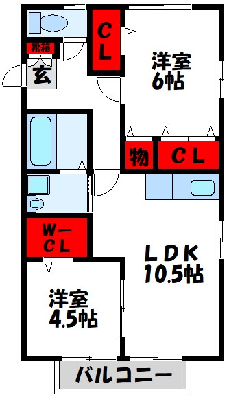 ベェルヴェルⅢ 間取り図