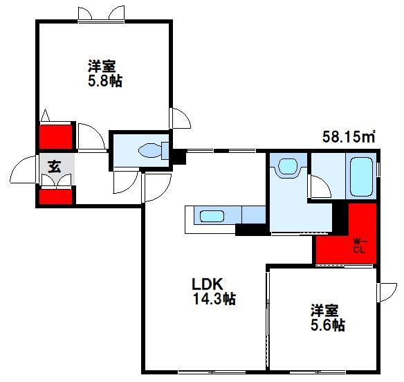 アジュール津屋崎 間取り