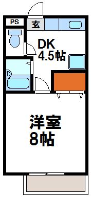 サンガーデン福間Ａ  間取り図