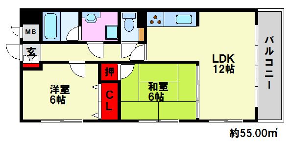 アルファウイング高宮東 間取り