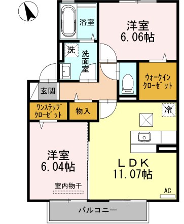D-room花ヶ浦 間取り