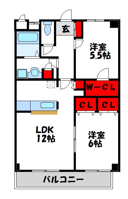 クレール桜アネックス 間取り